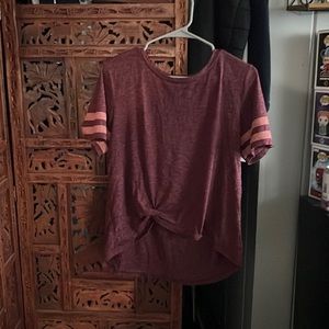 Striped Maroon shirt
